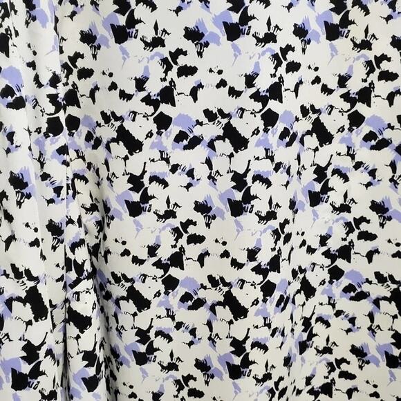 Limited periwinkle black white Tape ribbon shirt Plus Size 2X New - Picture 13 of 13